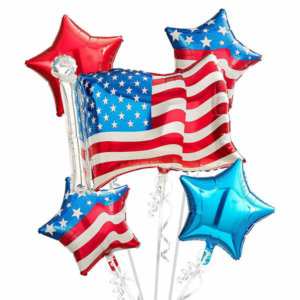 4th من يوليو بالونات ، عيد الاستقلال الوطني احباط بالونات ، بالونات العلم الأمريكي ، الولايات المتحدة الأمريكية أحمر أزرق أبيض بالونات الحفلات