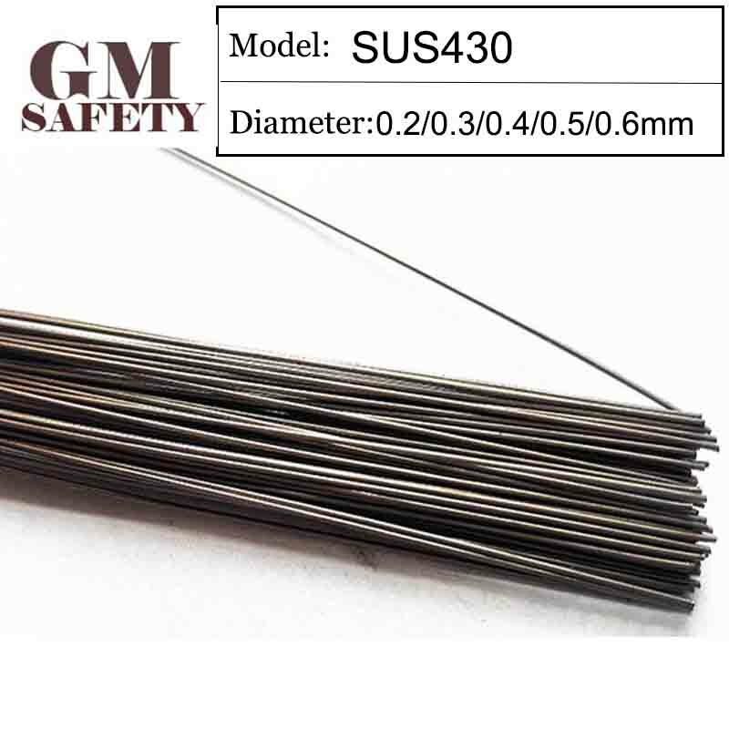GM لحام سلك المواد SUS430 من 0.2/0.3/0.4/0.5/0.6 مللي متر العفن الليزر لحام حشو 200 قطعة/1 أنبوب GMSUS430
