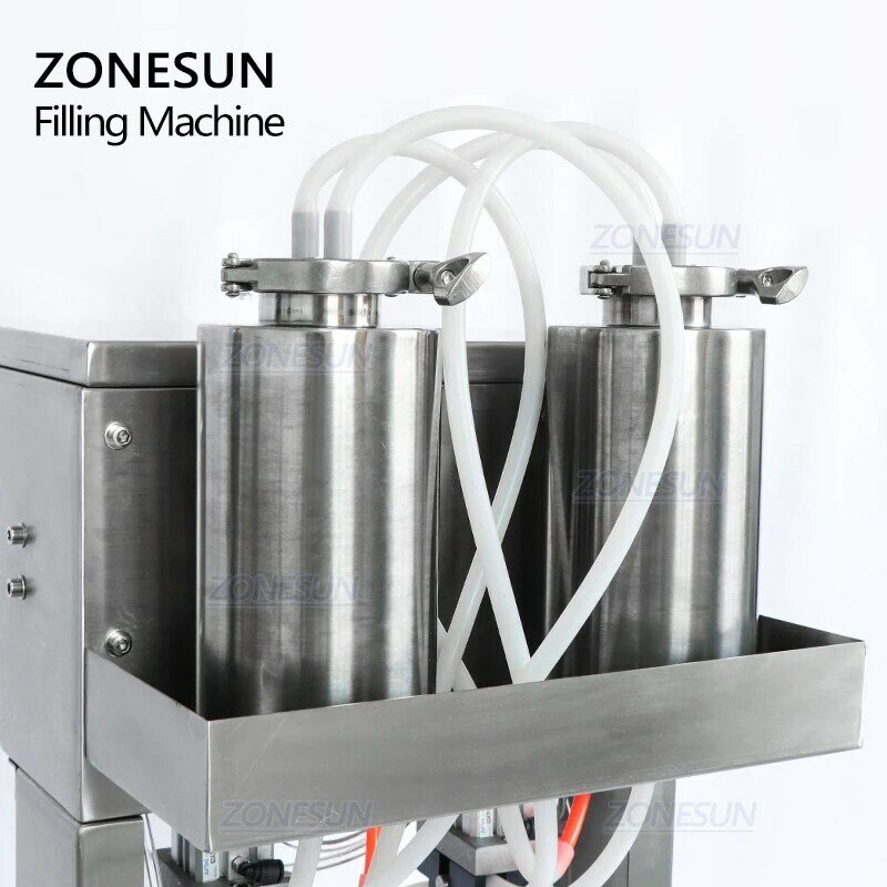 ZONESUN السائل العطور العطر فراغ ماكينة حشو حشوة الزجاجة الهوائية ملء المعدات