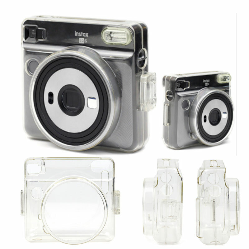 حقيبة كاميرا كريستال شفافة ل FUJIFILM Instax مربع SQ6 Cas غطاء واقية شل البلاستيك لحظة