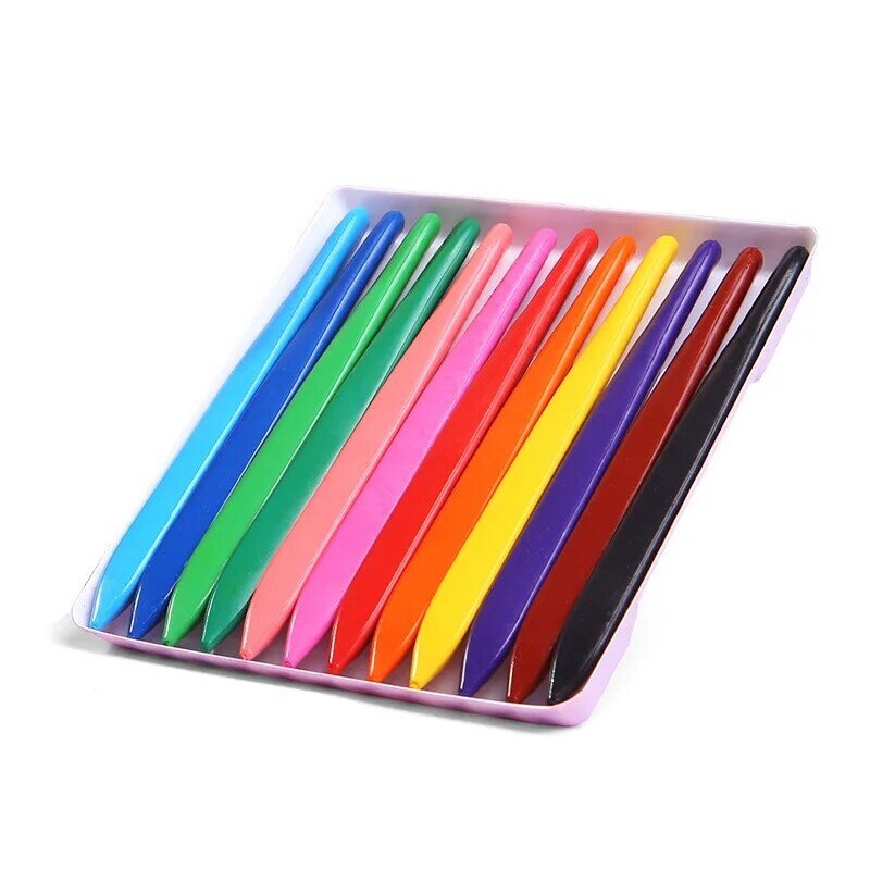 قلم تلوين 36 لونًا على شكل مثلث آمن غير سام قلم تلوين ثلاثي للطلاب والأطفال