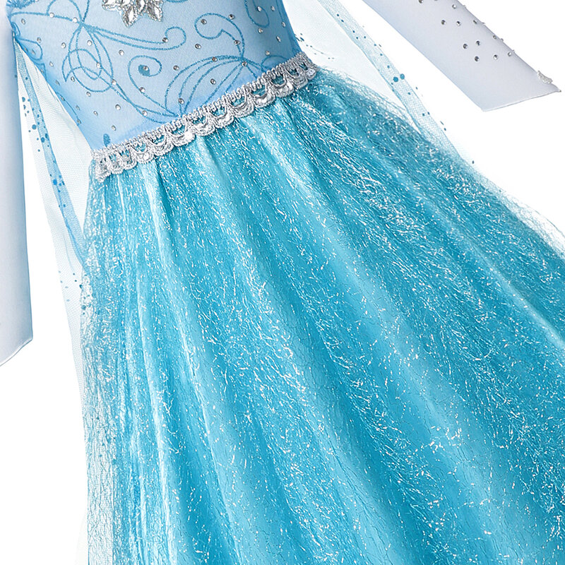 فساتين الأميرة إلسا لعيد الميلاد للبنات ، ملابس أطفال ، زي الملكة إلسا الرائع ، فستان حفلة إلسا ، فستان ملكة الثلج ، 2023