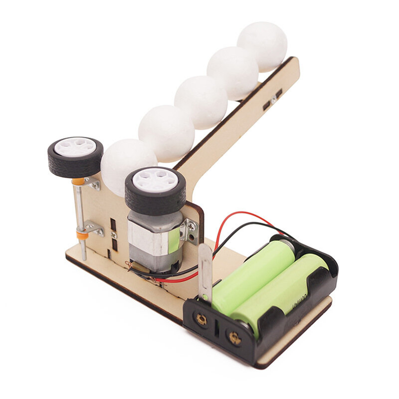 أطفال ألعاب يدوية الصنع الكرة آلة نموذج خشبي لتقوم بها بنفسك المواد الملحقات العلوم مدرسة المشروع والتكنولوجيا الجذعية للأطفال