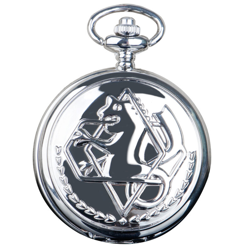 الخيميائي ساعة الجيب تأثيري تصميم أنيمي قلادة على مدار الساعة عالية الجودة الهدايا مجموعات