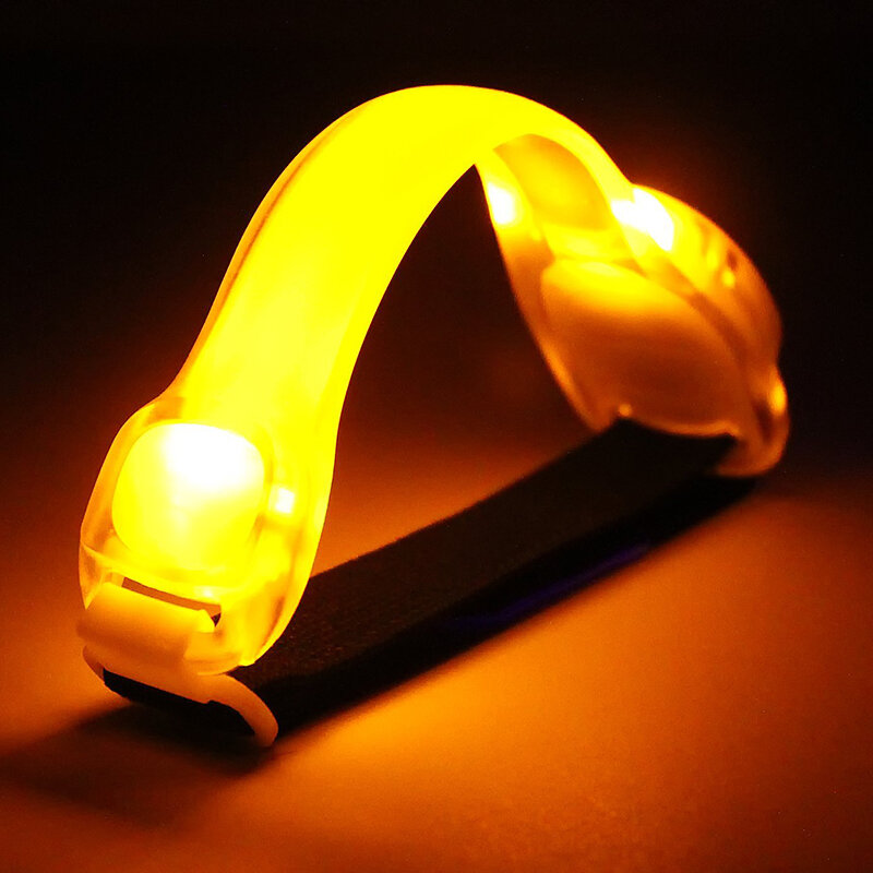 LED تضيء شارة قابل للتعديل يمكن ارتداؤها تشغيل الذراع حزام توهج الظلام لتشغيل المشي الدراجات الحفل الأسطوانة الزلاجات الخفيفة