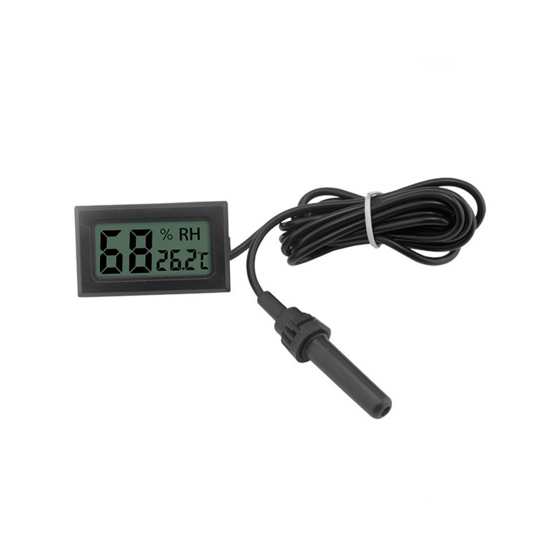 Taidacent تضمين درجة الحرارة الرطوبة مقياس صغير LCD ميزان الحرارة الرقمي مقياس الرطوبة درجة الحرارة مقياس الرطوبة مع التحقيق