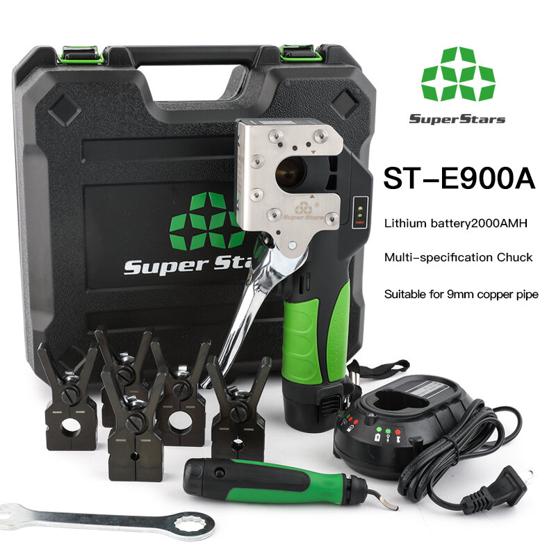 سوبر ستار ST-E900A أدوات مجموعة التلقائي بطارية ليثيوم الطاقة الكهربائية النحاس أنبوب مضيئة أداة مكيف الهواء الثلاجة