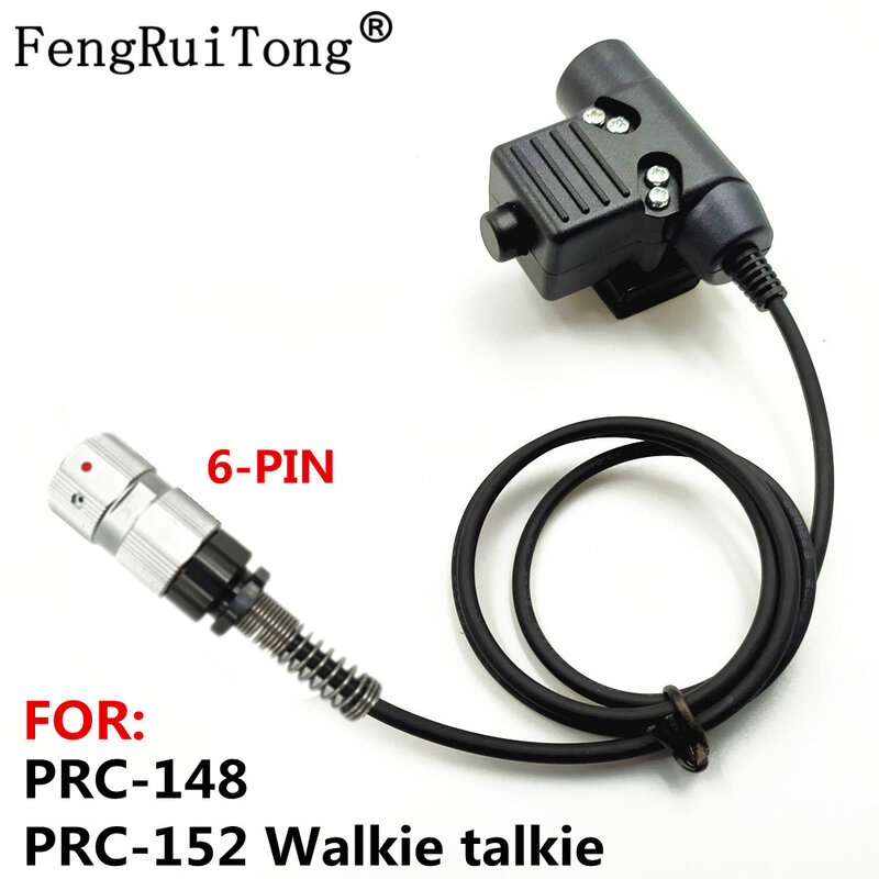 FengRuiTong-PTT لسماعات الرأس التكتيكية ، جهاز اتصال لاسلكي ، HD01 ، HD03 ، 50 ، 50 ، 151 ، 2 أ ، 6 دبوس