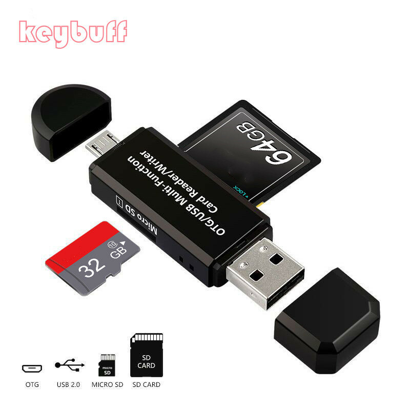 متعددة بطاقة الذاكرة SD/TF وتغ قارئ بطاقة تخزين صغيرة محول مزود بقارئ نوع-C المصغّر USB SD بطاقة الذاكرة ل نوع C/الروبوت/PC deveice