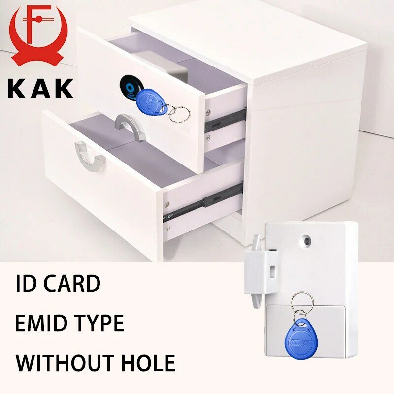 KAK-قفل إلكتروني ذكي مع مستشعر بطاقات EMID IC ، قفل بطاقة درج رقمي ، DIY
