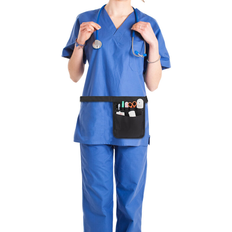 WESSLECO نسخة مطورة ممرضة فاني حزمة حزام أداة المنظم الخصر حقيبة الكتف الحقيبة للرعاية الطبية مقص