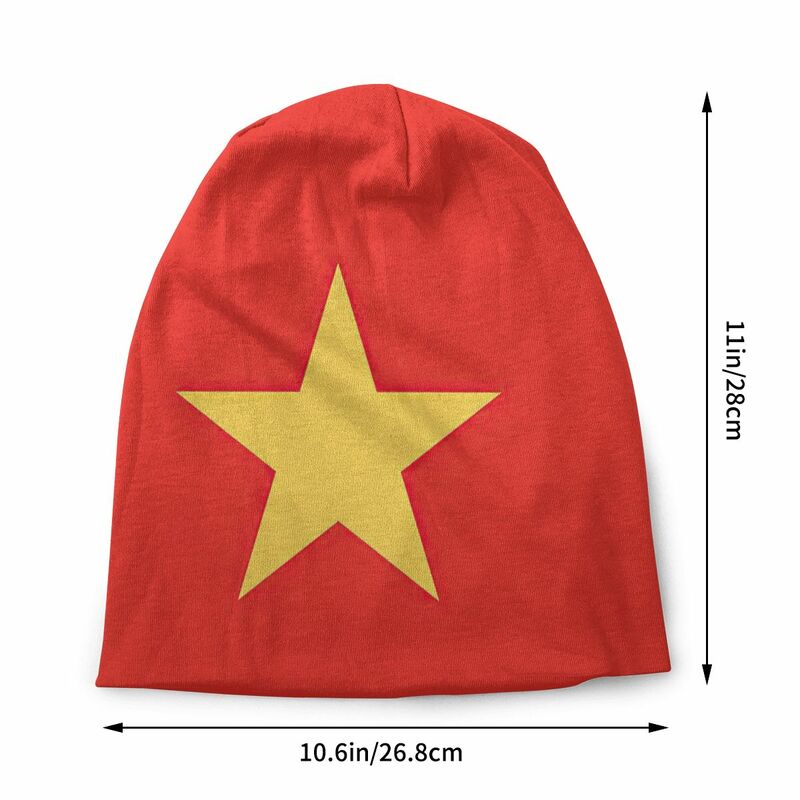 علم فيتنام بيني البلوز قبعة مريحة ، الكبار الرجال المرأة متماسكة قبعة