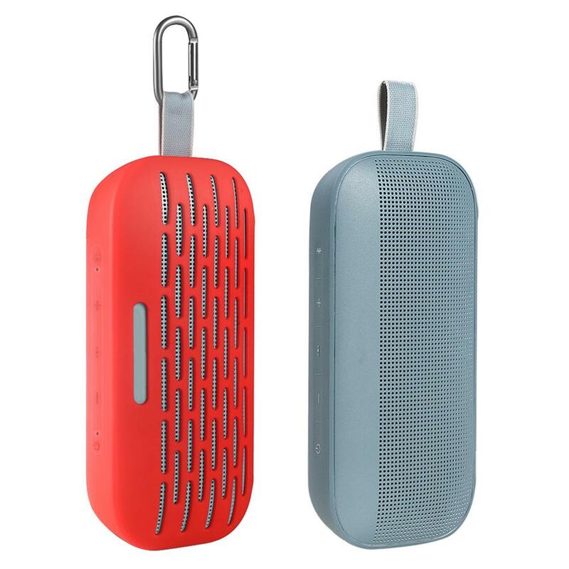 غطاء حافظة من السيليكون ل Bose Sounlink فليكس بلوتوث صغير المتكلم السفر حمل صندوق المحمولة للصدمات سيليكون حمل حقيبة