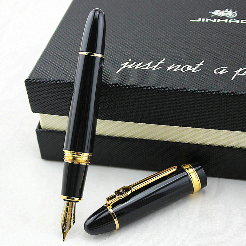 قلم حبر جينهاو 159 ، جودة عالية, قلم حبر معدني ، 0.5 مللي متر ، أقلام حبر متوسطة الحجم ، مناسب للأعمال المدرسية والمكتب