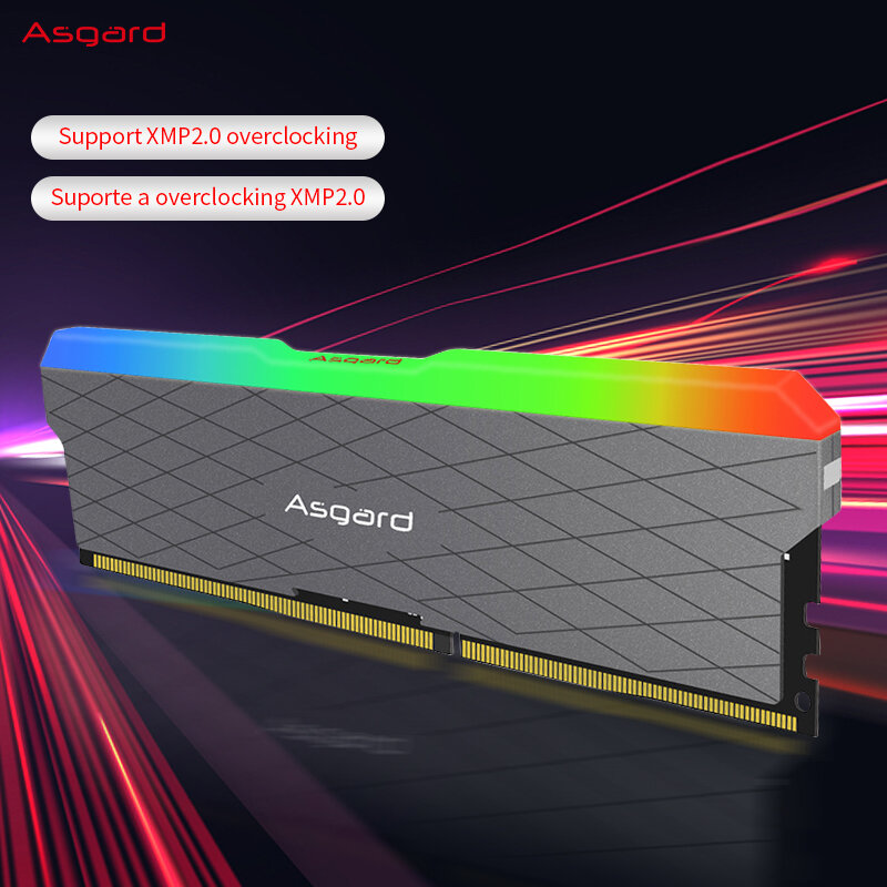Asgard ذاكرة الوصول العشوائي رام RGB ذاكرة الوصول العشوائي ddr4 8GBx2 16GBx2 3200MHz W2 سلسلة ddr4 ذاكرة الوصول العشوائي 1.35 فولت ثنائي القناة DIMM ذاكرة عشوائيّة للحاسوب المكتبي ذاكرة الوصول العشوائي