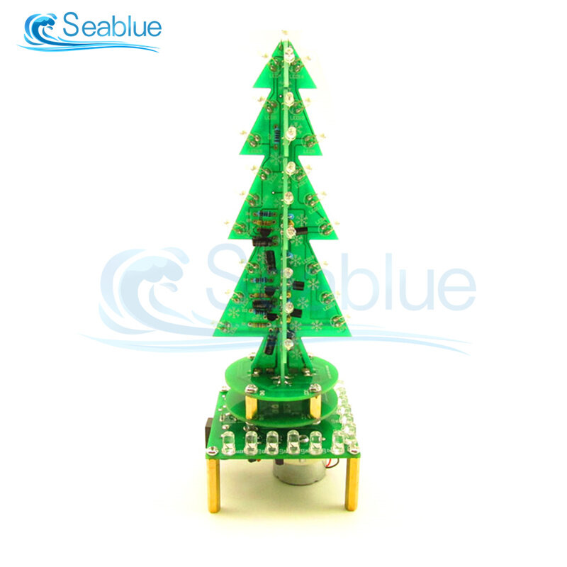 DC4-5.5V الدورية الملونة الموسيقى شجرة عيد الميلاد LED مصباح المياه التنفس ضوء أجزاء مع USB