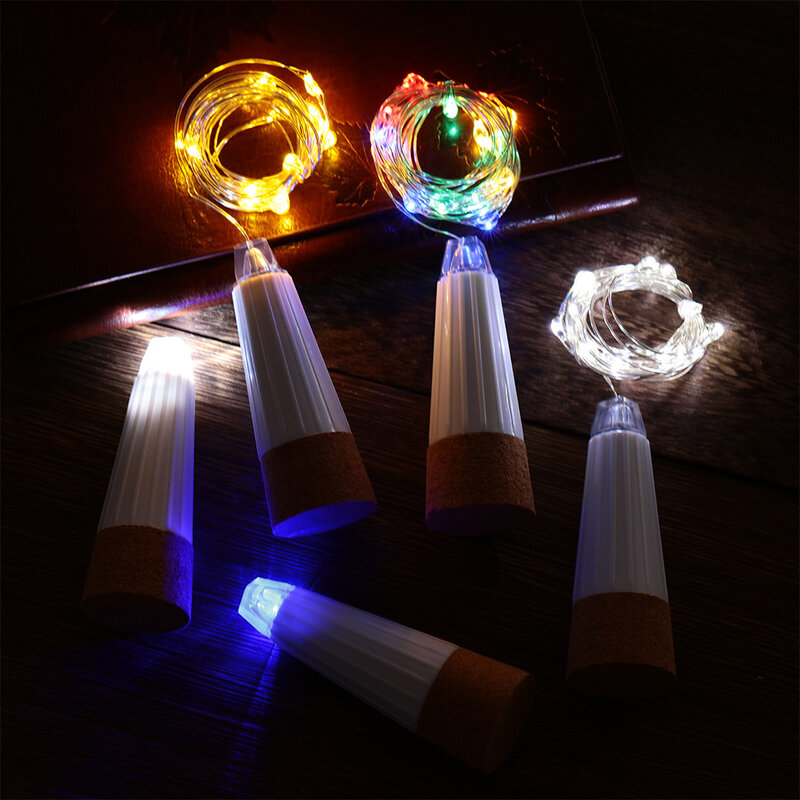 2 متر 20 LED الفلين زجاجة الجنية ضوء USB قابلة للشحن لغرفة النوم المنزل حفل زفاف عيد الميلاد مصباح داخلي خيط مزخرف