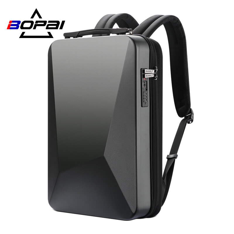 BOPAI E-Sports محمول على ظهره مكافحة سرقة مقاوم للماء حقيبة ظهر لطلاب الجامعة USB شحن رجال الأعمال السفر 17.3 على ظهره حقيبة الألعاب