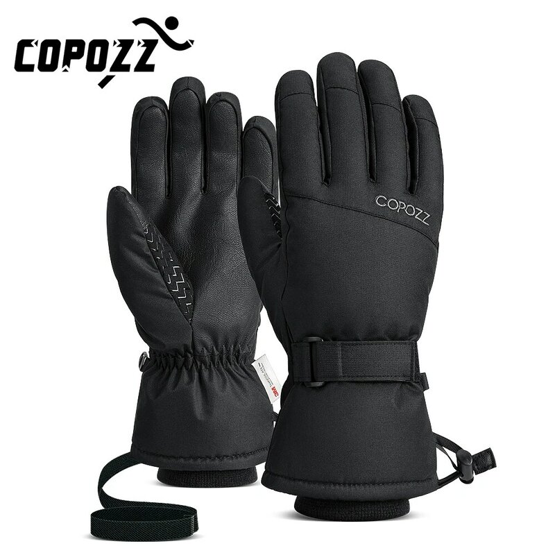 Copozz-قفازات تزلج شتوية للرجال والنساء ، مقاومة للماء ، خفيفة للغاية ، لركوب الدراجات النارية ، الثلج ، دافئة ، مقاومة للرياح