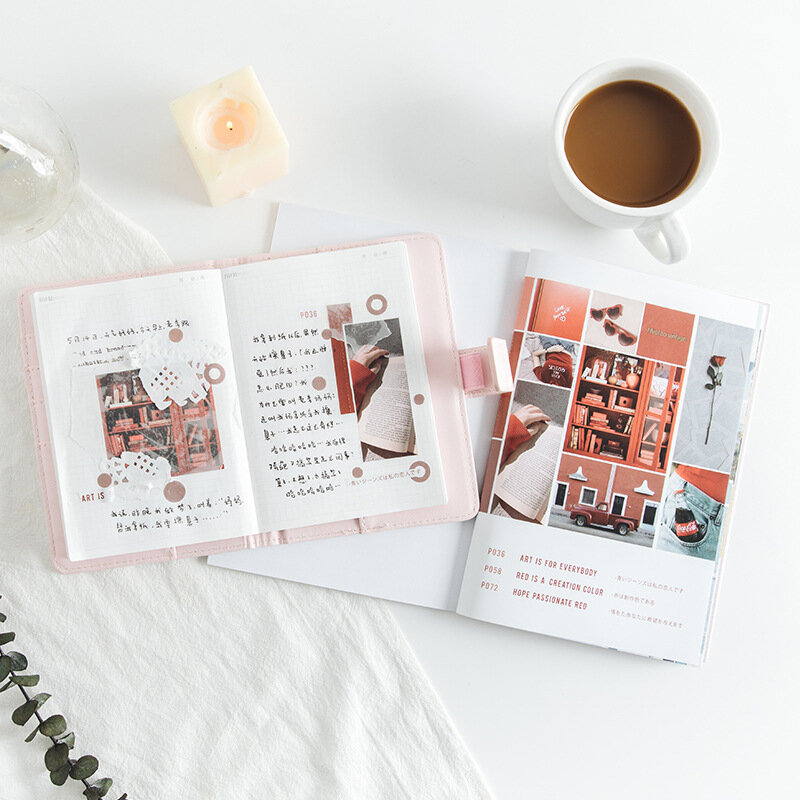 Rosy Posy-ملصقات زخرفية على شكل دب كرتوني عتيق ، 20 صفحة ، ألبوم يوميات ، هدية A6786