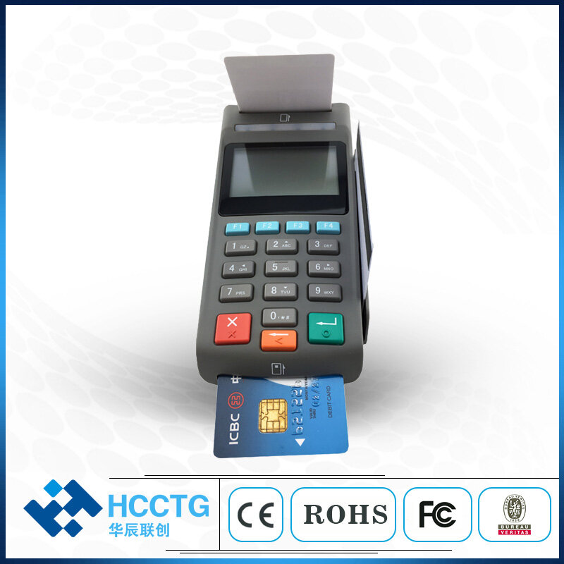 قارئ بطاقات ذكية الكل في 1 سطح المكتب الأمن الدفع الإلكتروني ATM POS USB Pinpad مع شاشة الكريستال السائل Z90PD