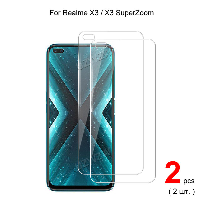 ل Realme X3 SuperZoom / X3 انفجار برهان 2.5D 0.26 مللي متر الزجاج المقسى واقي للشاشة طبقة رقيقة واقية الحرس