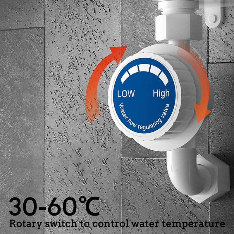 3S التدفئة دش مسخن للمياه 3500 واط 220 فولت الحمام المطبخ لحظة Tankless سخان مياه كهربي درجة الحرارة عرض الاتحاد الأوروبي التوصيل