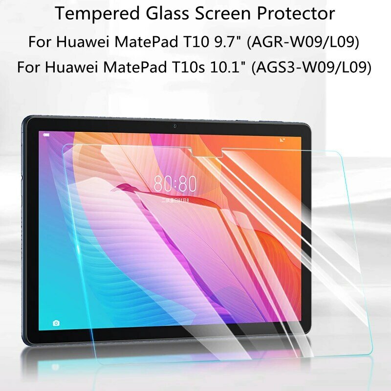واقي شاشة Huawei MatePad T 10 0.3 T 10s 9.7 T10 T10s ، زجاج مقسّى ، AGR ، AGS3 ، LO9 ، W09 ، 10.1 مللي متر ، 9H