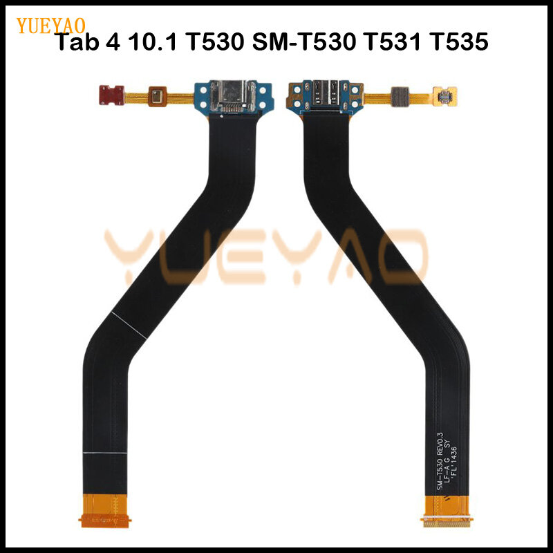 USB ميناء الشحن موصل التوصيل حوض المقبس جاك الكابلات المرنة لسامسونج غالاكسي تبويب 4 10.1 T530 SM-T530 T531 T535 شحن فليكس