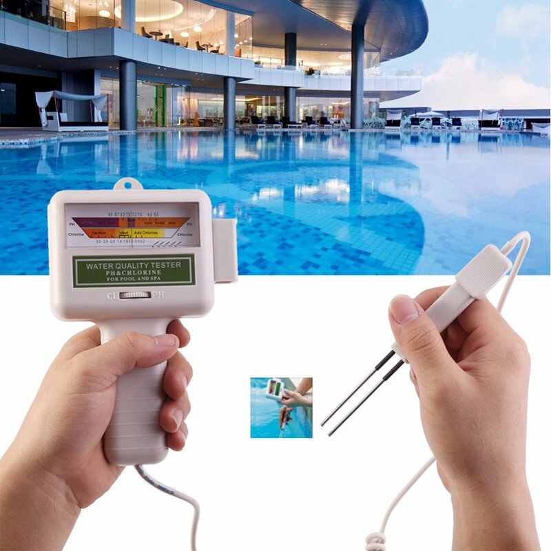جهاز اختبار درجة الحموضة في الكلور في المياه ، جهاز فحص جودة حمام السباحة ، للسبا