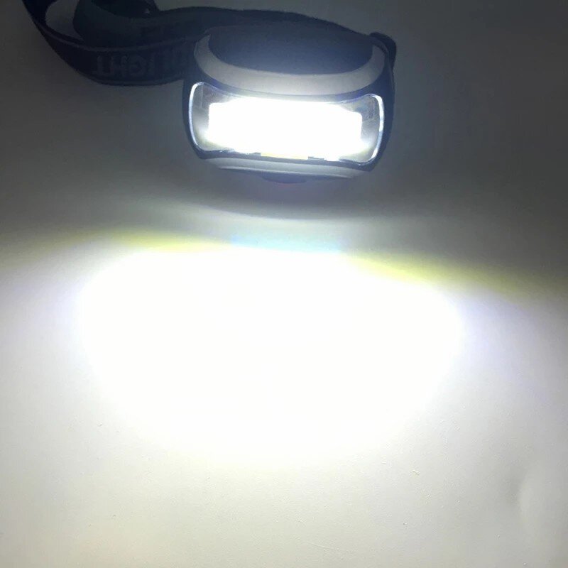 D5 Mini COB LED كشافات 4 طرق مقاوم للماء العلوي رئيس مصباح يدوي الشعلة الفانوس للتخييم في الهواء الطلق ليلة الصيد الخفيفة