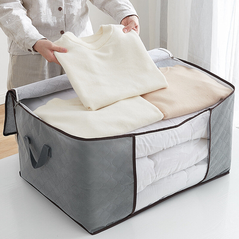 عالية السعة الملابس المنظمون خزانة بطانية أكياس التخزين حقائب الأمتعة مقاوم للماء حقيبة لحاف تخزين حقيبة تتحرك التعبئة