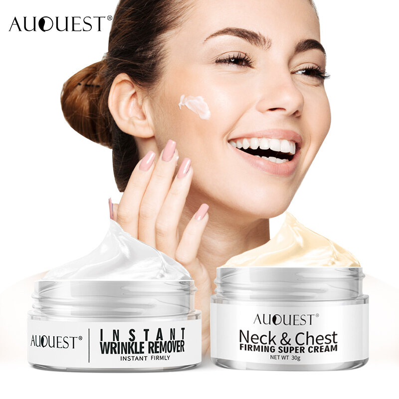 AuQuest 5 ثانية جهاز إزالة التجاعيد الوجه والرقبة ثبات كريم الجلد رفع بقعة داكنة كريم إزالة امرأة الجمال منتجات العناية بالبشرة