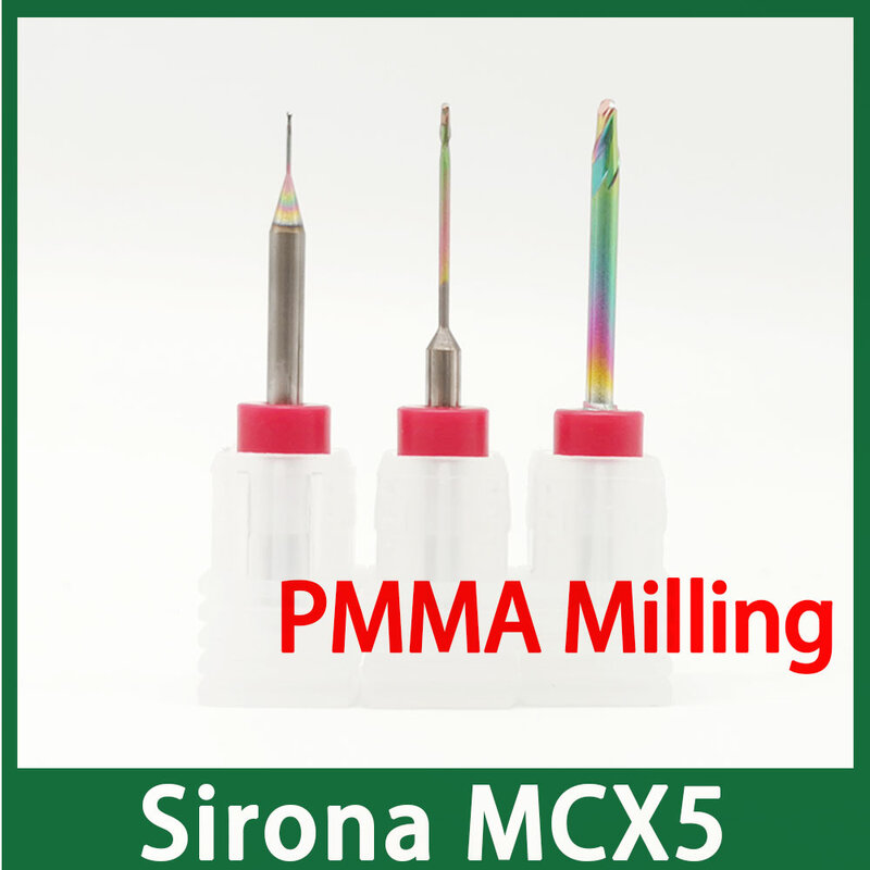 Sirona MCX5 نهاية الطحن لpmma ، نظرة خاطفة ، طحن الشمع