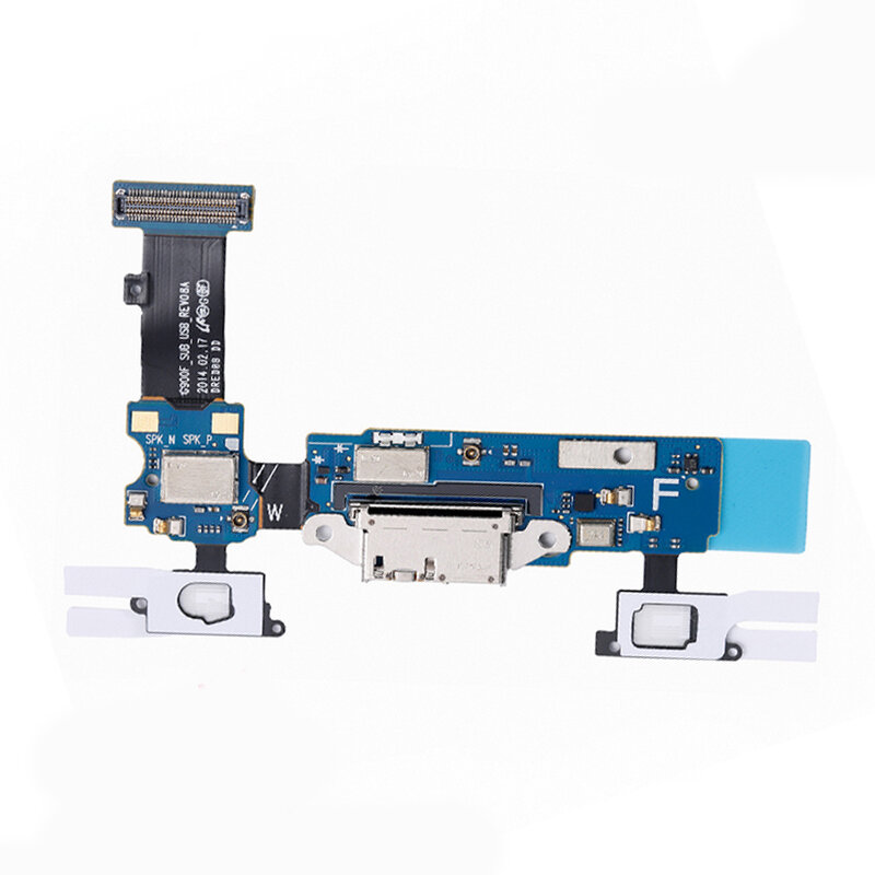 شحن الكابلات المرنة لسامسونج غالاكسي S5 G900F G900A ميكروفون Mic USB شاحن ميناء المقبس قفص الاتهام موصل