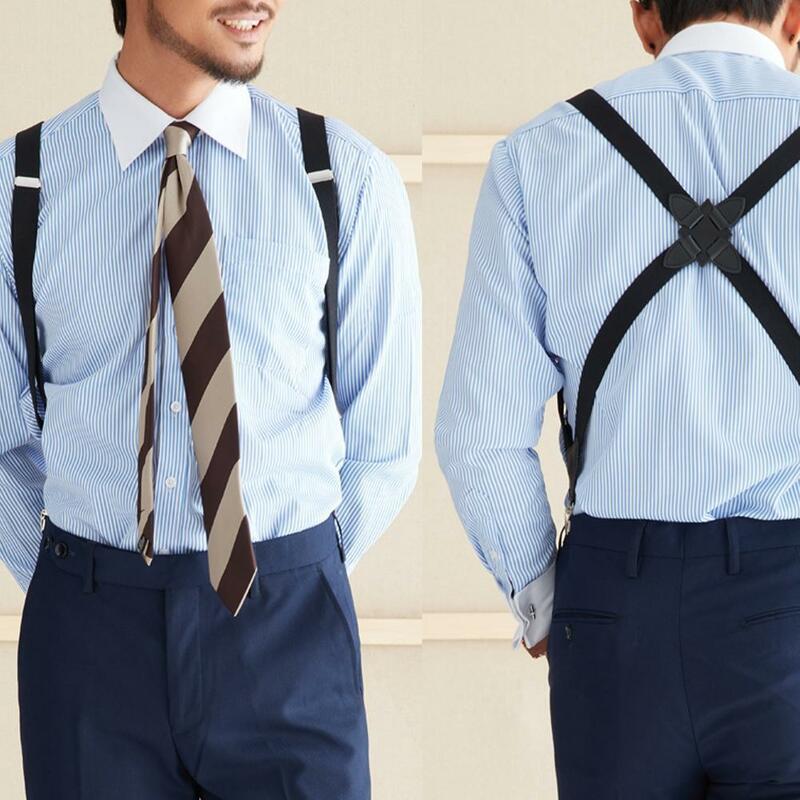 الحمالات الرجالية القابلة للتعديل X شكل الحمالات كليب على حزام الأشرطة مطاطا الكبار الحمالات الملابس والاكسسوارات جديد حار