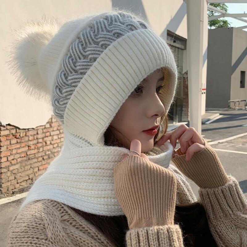 دروبشيبينغ!! المرأة قبعة تويست نمط Brimless الخريف الشتاء الكورية نمط قبعة الحياكة وشاح لركوب الخيل