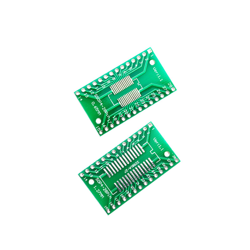 10 قطعة/الوحدة SOP28 SSOP28 TSSOP28 نقل إلى DIP28 IC محول تحويل المقبس مجلس وحدة محولات لوحة 0.65 مللي متر 1.27 مللي متر