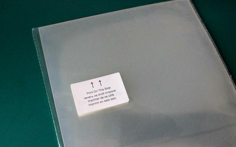 حجم A4 شفاف بولي كلوريد الفينيل ورقة خلات واضحة للطابعات النافثة للحبر-سمك 100 ميكرون