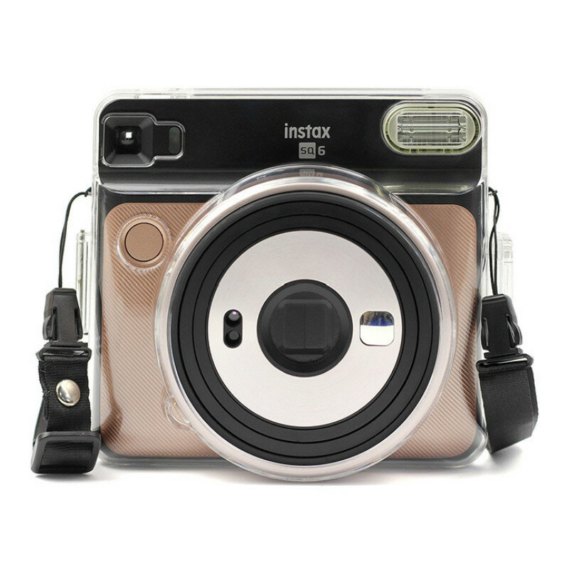 حقيبة كاميرا كريستال شفافة ل FUJIFILM Instax مربع SQ6 Cas غطاء واقية شل البلاستيك لحظة