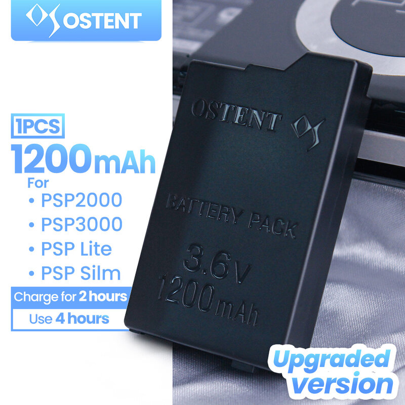 أوستنت جودة عالية القدرة الحقيقية 1200mAh 1400mAh 3.6 فولت بطارية ليثيوم أيون استبدال لسوني PSP 2000/3000 PSP-S110