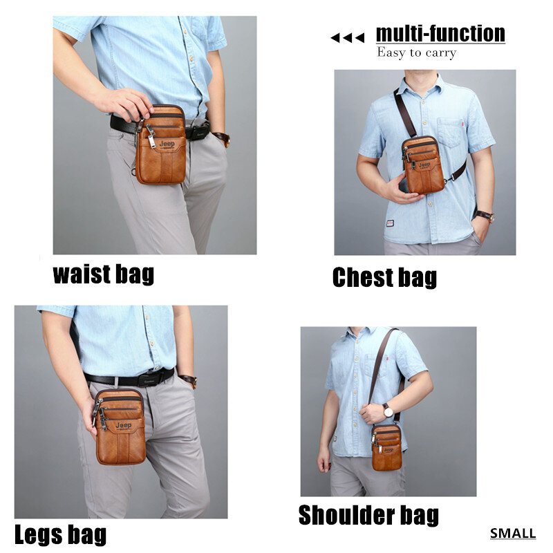 جيب BULUO الرجال حقائب كتف متنقلة صغيرة متعددة الوظائف الرافعة حقيبة صدر للرجال الساقين الخصر حقيبة للرجل موضة جديدة عادية Crossbody