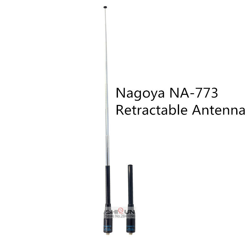 هوائي تليسكوبي ناغويا NA-773 SMA الإناث اسلكية تخاطب هوائي ل BaoFeng UV-5R UV-82 BF-888S UV-10R المزدوج الفرقة VHF UHF Anten