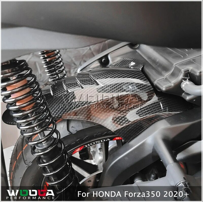 واقي للرذاذ من الطين للحاجز الخلفي للدراجة النارية واقي للرفرف من الطين واقي للإطار لـ HONDA Forza350 موديل إف 350 موديل 2020-2023 مصنوع من الكربون