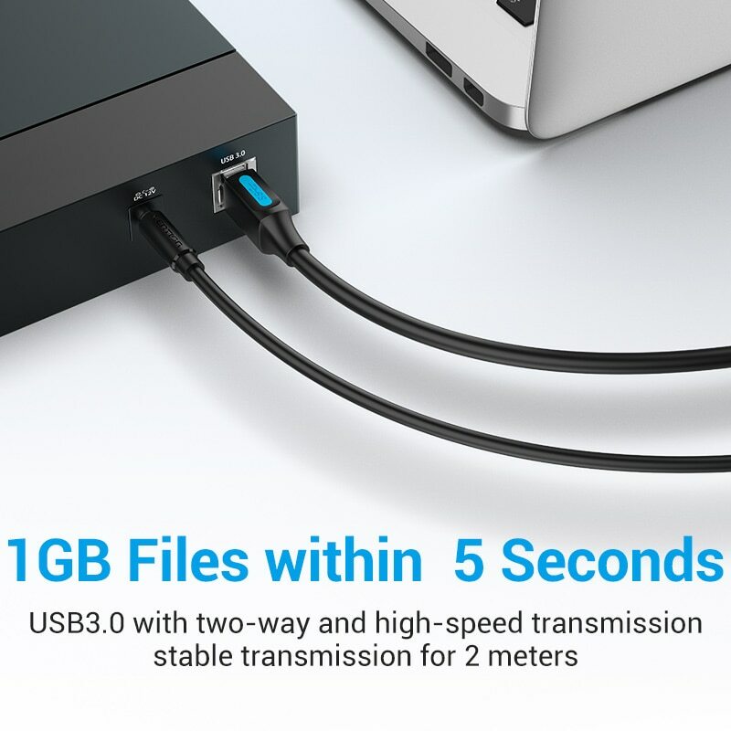 Vention-كابل USB 3.0 من النوع A ذكر إلى B ذكر لطابعة Canon Epson ZJiang ، سلك الماسح الضوئي ، USB 3.0 2.0