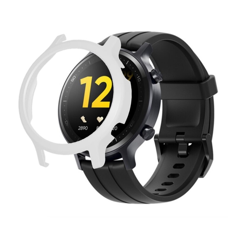 واقية CaseFor Realme ساعة S حزام ساعة ذكية غطاء الكمبيوتر الوفير البلاستيك حامي استبدال ساعة قذيفة الإطار الصلب