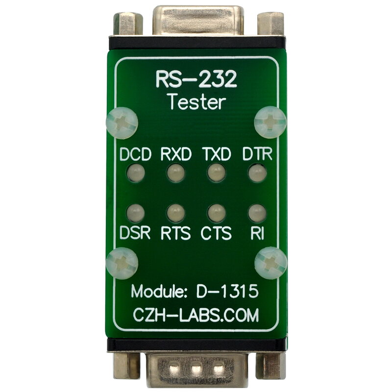 CZH-LABS RS232 LED وصلة اختبار وحدة ، DB9 ذكر إلى DB9 أنثى.