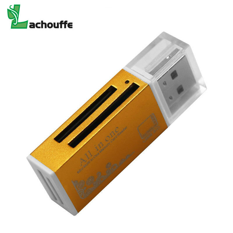 متعدد الكل في 1 المصغّر USB 2.0 ذاكرة محوّل قارئ البطاقات ل Micro SD SDHC TF M2 MMC MS PRO DUO قارئ بطاقة