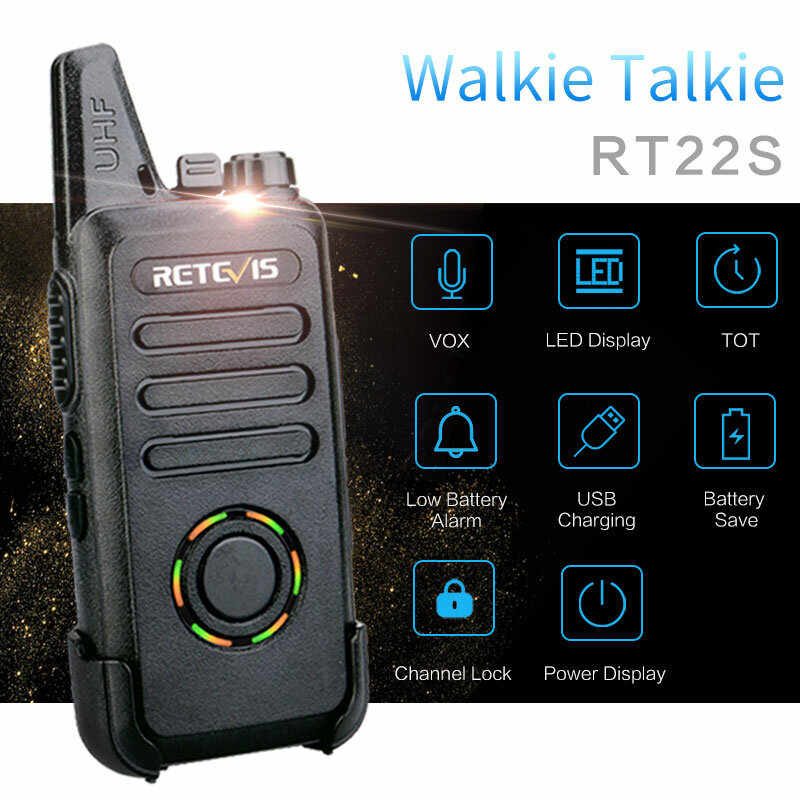 رخيصة RETEVIS RT22S البسيطة اسلكية تخاطب 10 قطعة 2W UHF VOX الخفية عرض مفيد اتجاهين راديو التواصل اسلكية اسلكي فندق