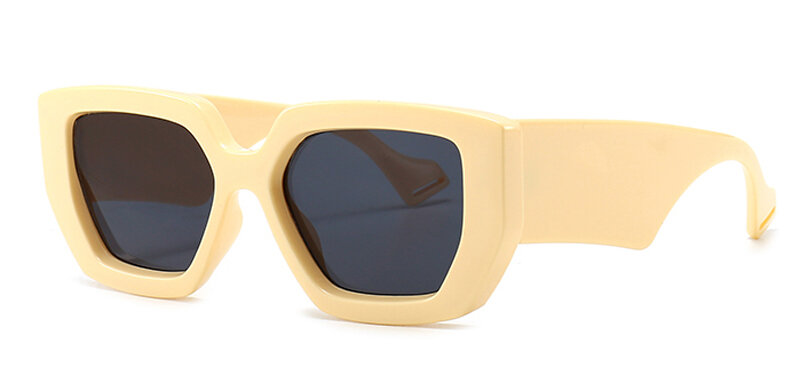 2021 أسود إطار سميك النظارات الشمسية للنساء البني هدية البنود مربع نظارات شمسية للسيدات Uv400 اكسسوارات الإناث كبيرة